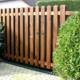 Portillon en Bois Rustique pour un Accueil Chaleureux Matoury